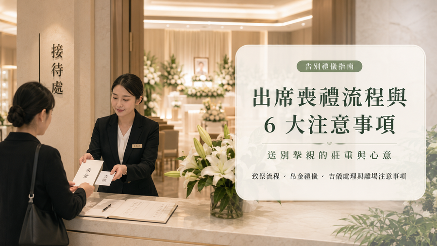 【告別禮儀指南】出席喪禮流程與6大注意事項：送別摯親的莊重與心意